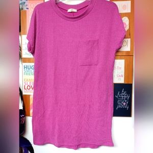 Entro Boutique ribbed oversized t-shirt dress NWOT size small